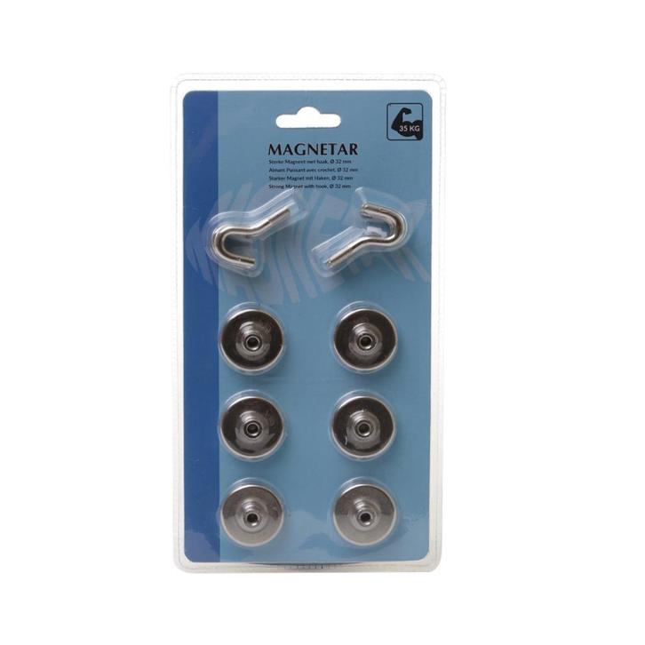 Haakmagneetjes - Magnetar - 25KG - 6 stuks - ophanghaakjes, Doe-het-zelf en Verbouw, Overige Doe-het-zelf en Verbouw, Nieuw, Ophalen of Verzenden