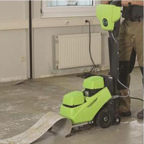Daghuur €145,- Wolf vario stripper pvc verwijderen, Huis en Inrichting, Stoffering | Vloerbedekking, Nieuw, Vinyl, Groen, 75 m² of meer