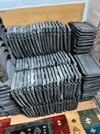 280 stuks Tuile du Nord dakpannen blauw gesmoord, Ophalen, Gebruikt, Steen of Klei, Blauw