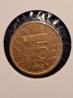 5 gulden uit 1990, Postzegels en Munten, Munten | Nederland, Verzenden, Koningin Beatrix, 1 gulden