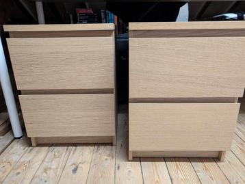 IKEA Malm Nachtkastjes (2 stuks) beschikbaar voor biedingen