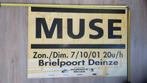Concert poster Muse Brielpoort Deinze, Verzamelen, Ophalen of Verzenden, Zo goed als nieuw, Rechthoekig Staand, Muziek