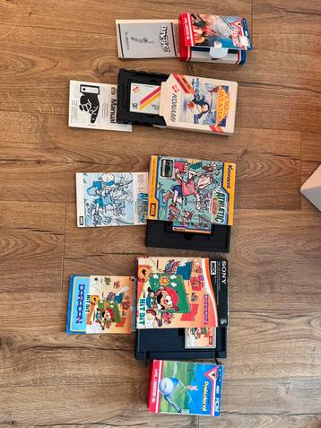 Originele spellen (cardridges) voor MSX beschikbaar voor biedingen