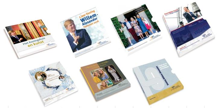 5x Koninklijke Jaarsets Nederland uitgiftes 2017 t/m 2024, Postzegels en Munten, Munten | Europa | Euromunten, Overige waardes