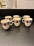 Boerenbont koffie bekers mokken, Huis en Inrichting, Ophalen of Verzenden, Zo goed als nieuw, Kop(pen) en/of Schotel(s), Aardewerk