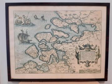 Oude kaart van zeeland