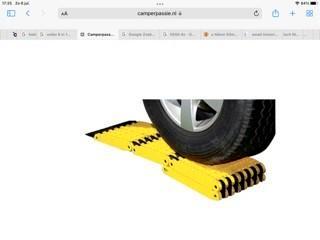 Uniko 6 level/oprijplaat geel, Caravans en Kamperen, Camper-accessoires, Zo goed als nieuw, Ophalen of Verzenden
