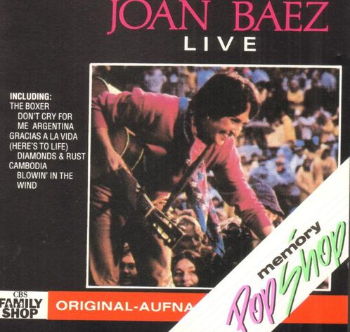 JOAN BAEZ Live CD 11 track *DC, Cd's en Dvd's, Cd's | Pop, Zo goed als nieuw, 1980 tot 2000, Ophalen of Verzenden