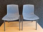 NIEUW Kunststof ventilerende Kantinestoel LUX, Ophalen, Kunststof, Twee, Blauw