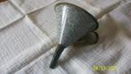 Emaille trechtertje, grijsgewolkt, Antiek en Kunst, Antiek | Emaille, Ophalen of Verzenden