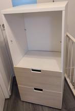 IKEA STUVA wit /naturel ladenkast 2 laden en open vak, Ophalen, Zo goed als nieuw, Jongetje of Meisje