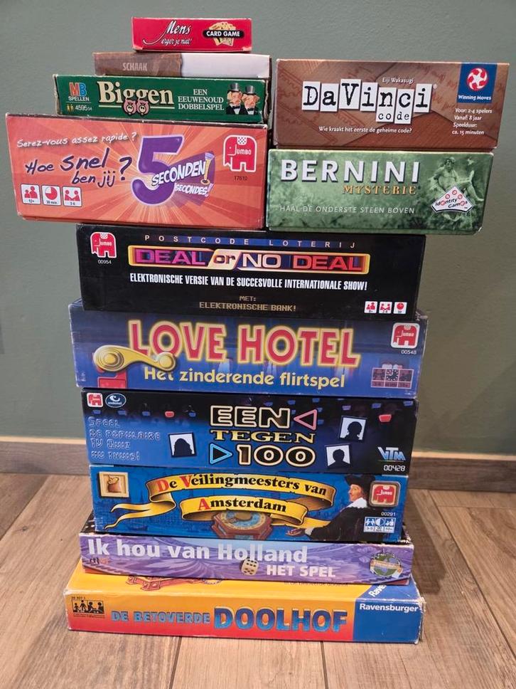 12 Spellen (bord, kaart en gezelschap), Hobby en Vrije tijd, Gezelschapsspellen | Bordspellen, Gebruikt, Ophalen of Verzenden