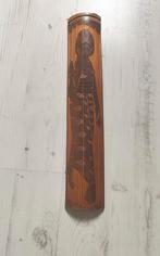 Bamboe Wanddecoratie met Geisha, Ophalen of Verzenden