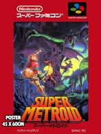 [Poster] Super Metroid SNES Super Famicom Retro Videogame, Spelcomputers en Games, Nieuw, Verzenden