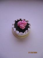 poppenhuis taart met roze rozen, Decoratie, Gebruikt, Ophalen of Verzenden
