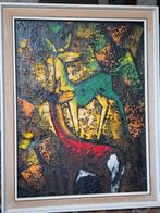 Vintage schilderij gestileerde herten, Ophalen