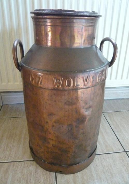 Antieke melkbus 57cm cz wolvega 1830 jumbo holland 1855., Antiek en Kunst, Curiosa en Brocante, Ophalen
