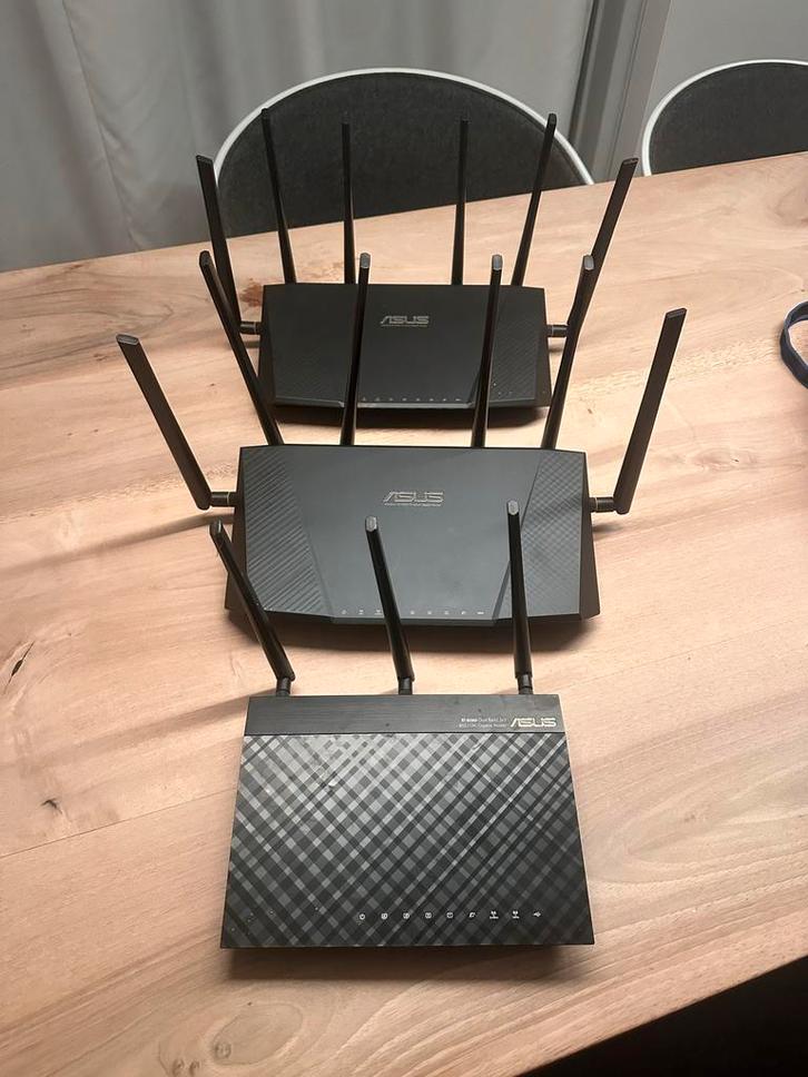 3x Router - Sterk WiFi voor Groot Huis ASUS, Computers en Software, Routers en Modems, Gebruikt, Router, Ophalen of Verzenden