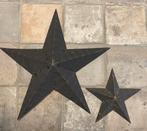 2 Amish Barn sterren Zwart , groot en klein kerstster, Huis en Inrichting, Ophalen of Verzenden, Zo goed als nieuw