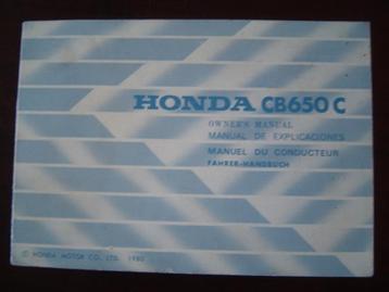 Honda CB650 C 1980 motorcycle owner's manual CB650C beschikbaar voor biedingen