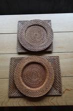 onderborden Onderzetters - riet, Huis en Inrichting, Gebruikt, Ophalen of Verzenden, Bord(en), Overige stijlen