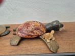Stenen Schildpad met Baby Schildpad, Antiek en Kunst, Ophalen of Verzenden