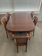 eettafel houten, Huis en Inrichting, Tafels | Eettafels, Ophalen, Gebruikt, 50 tot 100 cm, Vijf personen of meer