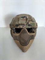 Multicam helm met masker, Gebruikt, Ophalen of Verzenden