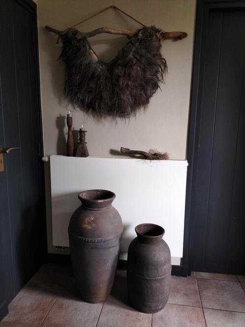 Hoge stenen pot/kruik, Huis en Inrichting, Woonaccessoires | Vazen, Zo goed als nieuw, Overige kleuren, 75 cm of meer, Ophalen