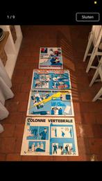 FRANSE EHBO SAFETY BORDEN VINTAGE AUTHENTIEK 4 STUKS, Antiek en Kunst, Ophalen of Verzenden