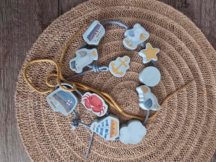 Houten kralen rijgkralen Little Dutch - sailors bay, Kinderen en Baby's, Speelgoed | Babyspeelgoed, Zo goed als nieuw, Overige typen