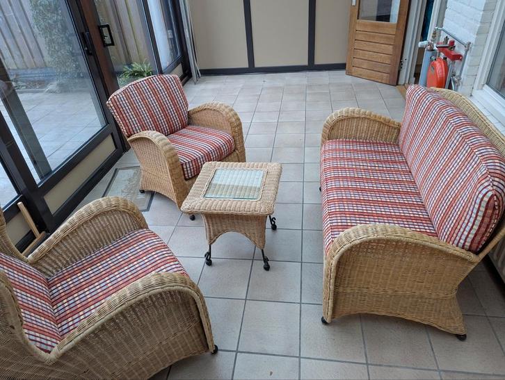 ROTAN lounge set, Tuin en Terras, Tuinsets en Loungesets, Bank, Ophalen