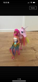 Barbie Dreamtopia (barbie + paard), Kinderen en Baby's, Speelgoed | Poppen, Ophalen of Verzenden, Zo goed als nieuw, Barbie