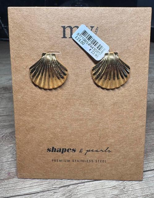 My Jewellery schelp oorbellen ocean studs, Sieraden, Tassen en Uiterlijk, Oorbellen, Nieuw, Knopjes of Stekers, Overige materialen
