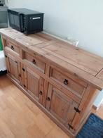 houten dressior 154 breed , hoogte 89,5 , diepte 48, Ophalen, Gebruikt, 75 cm of meer