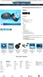 Peerless 830595 midwoofer 130mm ( 2x ) speakers, Audio, Tv en Foto, Luidsprekers, Gebruikt, ., Ophalen of Verzenden, Front, Rear of Stereo speakers
