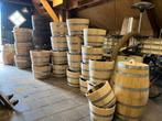 Bloembak half wijnvat whiskyvat palmboom vijgenboom, Tuin, Gerard Krale, Rond, Nieuw