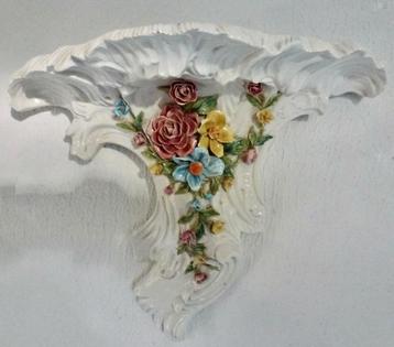 Vintage Keramiek Wandconsole / Wandplank Bassano, beschikbaar voor biedingen