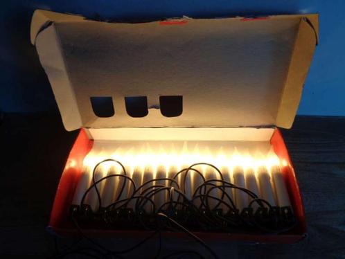 Oude kerstverlichting matte kaars vlamverlichting 15 lamp, Diversen, Kerst, Zo goed als nieuw, Ophalen of Verzenden