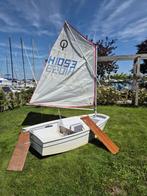 Optimist (2x) zeilboot in goede staat en vaarklaar, Watersport en Boten, Ophalen of Verzenden, Zo goed als nieuw, Grootzeil, Minder dan 15 m²