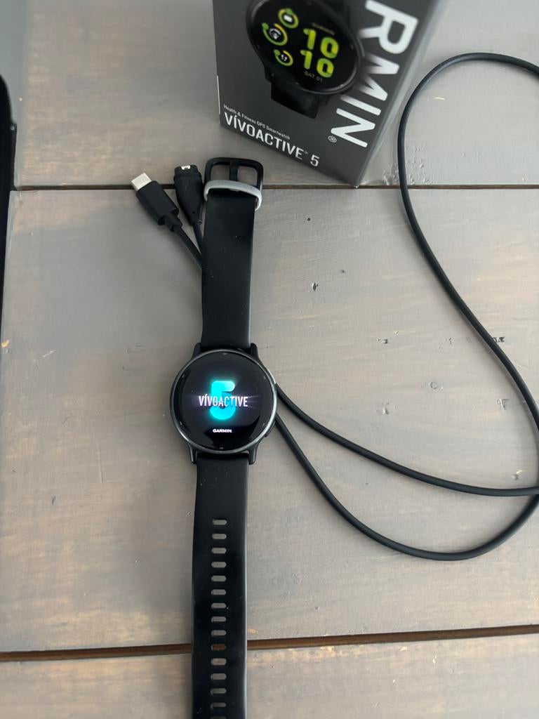 Garmin Vivoactive 5, Ophalen of Verzenden, Gebruikt, Zwart, Android
