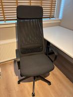Bureaustoel Ikea - Markus Donkergrijs, Huis en Inrichting, Bureaustoelen, Ophalen, Zo goed als nieuw, Grijs, Bureaustoel