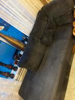 Grijze ribstof bank, Huis en Inrichting, Ophalen, 250 tot 300 cm, Ribstof bank, Hoekbank