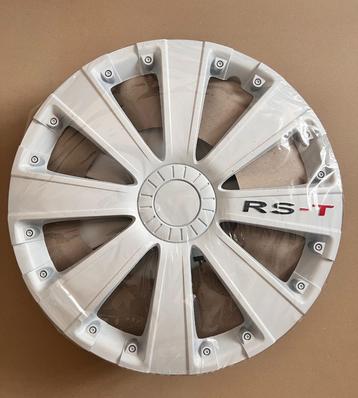 NIEUW Wit Wieldoppen Universeel 15 Inch RS-T Set Van 4 beschikbaar voor biedingen