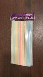 Plastic rietjes (100st)! Meerdere pakjes op voorraad!, Hobby en Vrije tijd, Feestartikelen, Ophalen of Verzenden, Nieuw, Overige typen
