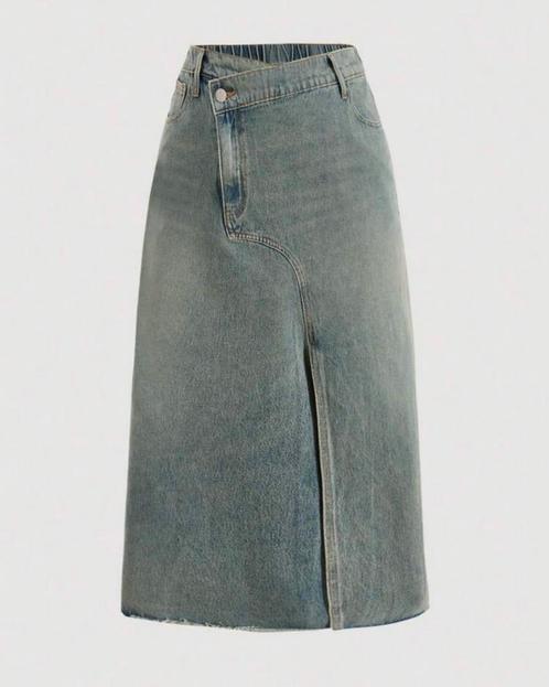 Spijkerrok Daantje Lichtblauw (44 tm 52) ** NIEUW **, Kleding | Dames, Grote Maten, Nieuw, Rok, Blauw, Verzenden