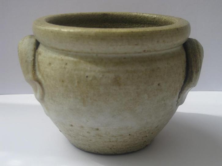 Bloempot Met Twee Handvatten Jaren 70, Tuin en Terras, Bloempotten, Nieuw, Aardewerk, Binnen, Minder dan 40 cm, Minder dan 25 cm