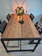 Teakhouten eettafel - moet weg!, Ophalen, Teakhout, 50 tot 100 cm, Zo goed als nieuw