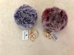 2 stuks Fluffy sleutelhangers / tassenhanger, nieuw, Ophalen of Verzenden, Nieuw, Knuffel of Figuurtje