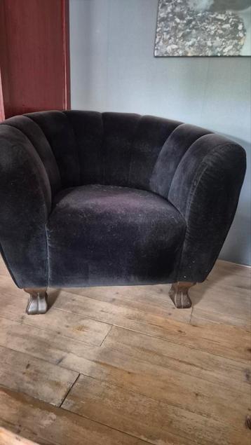 Zwarte Fauteuil te koop beschikbaar voor biedingen